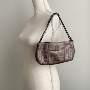 Coach Brown Baguette Leather Bag, Women Bag